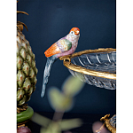 Чаша из прозрачного стекла с фигурками разноцветных попугаев на ободке 38 Eden Garden варинант исполнения - 3 | Loft Concept в Костроме