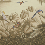 Обои ручная роспись Le Brésil Amarelo Sepia варинант исполнения - 1 | Loft Concept в Костроме