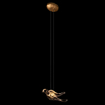 Подвесной светильник с прозрачной стеклянной птичкой Serip Voa варинант исполнения - 3 | Loft Concept в Костроме