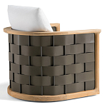 Дизайнерское уличное кресло из массива дерева с плетеной спинкой PALINFRASCA Armchair варинант исполнения - 8 | Loft Concept в Костроме