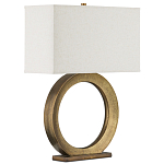 Настольная лампа с корпусом в форме кольца и прямоугольным абажуром French Ring варинант исполнения - 6 | Loft Concept в Костроме