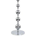 Торшер с плафонами из стеклянных шаров Pearls Suspension Chrome Floor Lamp варинант исполнения - 3 | Loft Concept в Костроме