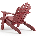 Уличное кресло из массива акации Adirondack Wooden Chair Red варинант исполнения - 6 | Loft Concept в Костроме