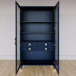 Дизайнерский шкаф витрина Elsa Dreams Blue с 4-мя ящиками варинант исполнения - 5 | Loft Concept в Костроме