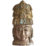 Арт-объект на стену Маска из массива акации Acacia Mask варинант исполнения - 7 | Loft Concept в Костроме