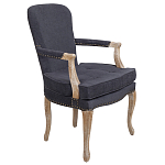 Кресло Aubrey Classical Armchair dark grey velour варинант исполнения - 1 | Loft Concept в Костроме