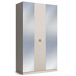 Шкаф трёхдверный с 2-мя зеркальными дверками Satin Furniture варинант исполнения - 1 | Loft Concept в Костроме