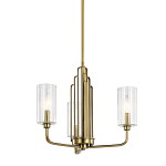  Люстра с прозрачными рифлеными цилиндрическими плафонами Kichler варинант исполнения - 1 | Loft Concept в Костроме