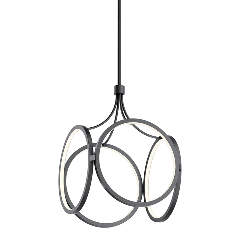 Подвесной светильник светодиодный в форме клетки Kichler Черный Белый Золотой в Костроме | Loft Concept 