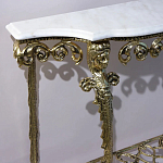 Консоль бронзовая с мраморной столешницей Bronze De Console варинант исполнения - 2 | Loft Concept в Костроме