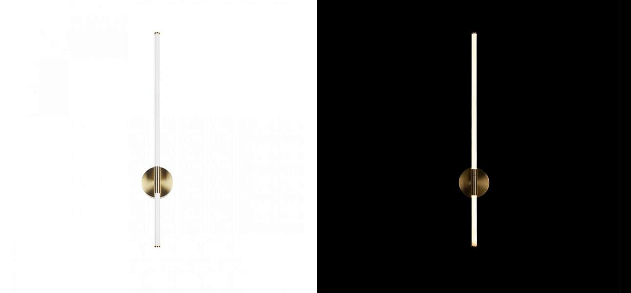 Бра светодиодное Trumpet Tube Gold 80 см Бра светодиодное Trumpet Tube Gold 80 см - Loft-Concept в Костроме