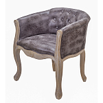 Кресло низкое в стиле прованс Louis French Armchair brown варинант исполнения - 1 | Loft Concept в Костроме