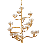Люстра золотая в виде растения Golden Flower Glade варинант исполнения - 3 | Loft Concept в Костроме