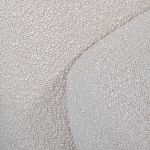 Кресло без подлокотников с обивкой из белой ткани букле Pacification варинант исполнения - 5 | Loft Concept в Костроме