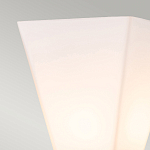 Бра для ванных комнат с матовым черным основанием и белым стеклянным плафоном трапециевидной формы Elstead Lighting варинант исполнения - 2 | Loft Concept в Костроме