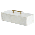 Шкатулка из белого мрамора Save Time варинант исполнения - 1 | Loft Concept в Костроме