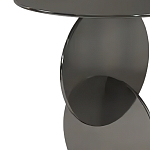 Дизайнерский журнальный стол с основанием из круглых элементов Lirod варинант исполнения - 1 | Loft Concept в Костроме