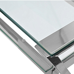 Стол письменный с прозрачной столешницей Corporate Identity варинант исполнения - 2 | Loft Concept в Костроме