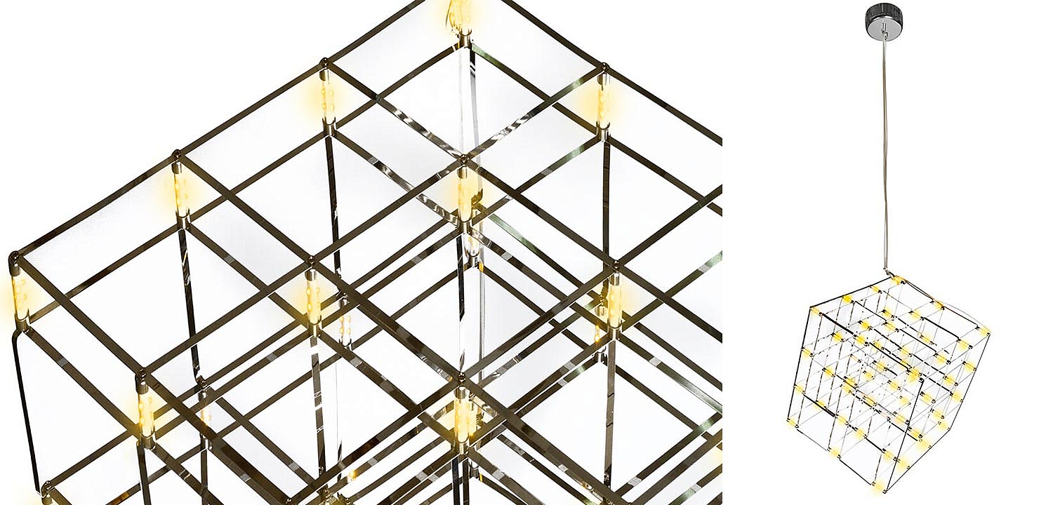 Люстра Moooi Tesseract Yellow lamp S Люстра Moooi Tesseract Yellow lamp S - Loft-Concept в Костроме