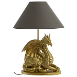 Настольная лампа с абажуром Дракон Golden Dragon Lamp Brown варинант исполнения - 5 | Loft Concept в Костроме