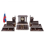 Настольный письменный набор из природного камня обсидиана Team leader варинант исполнения - 1 | Loft Concept в Костроме