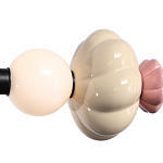 Подвесной светильник линейный с керамическими элементами 24W LED Fragrant Light варинант исполнения - 6 | Loft Concept в Костроме