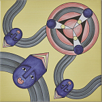 Плитка дизайнерская с узором Дива варинант исполнения - 4 | Loft Concept в Костроме