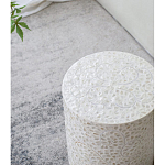 Приставной столик с рисунком из раковин устриц Bone Inlay варинант исполнения - 7 | Loft Concept в Костроме