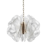 Люстра с крупными рельефным декором в виде лепестков 60 см Ethereal Bloom варинант исполнения - 1 | Loft Concept в Костроме