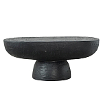 Столик кофейный черного цвета с овальной столешницей и круглым основанием Black Dalmen Table варинант исполнения - 1 | Loft Concept в Костроме