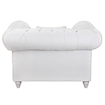 Кресло низкое с мягкой обивкой из велюра на 4-х ножках из массива березы Sophie Armchair white варинант исполнения - 3 | Loft Concept в Костроме