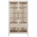 Витрина Primo со стеклянными фасадами и 2 ящиками Светлый дуб варинант исполнения - 7 | Loft Concept в Костроме