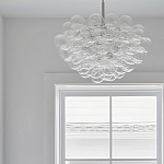 Люстра круглая со стеклянными шарами Airy Chandelier варинант исполнения - 4 | Loft Concept в Костроме