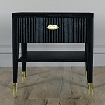 Прикроватная тумбочка с ящиком Elsa Dreams Black варинант исполнения - 5 | Loft Concept в Костроме