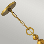 Люстра подвесная с белым тканевым цилиндрическим абажуром и декоративными шарами Hinkley варинант исполнения - 9 | Loft Concept в Костроме