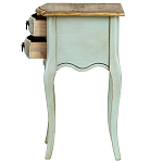 Прикроватная тумба из массива березы светло-бирюзовая Montmartre Provence Bedside Table варинант исполнения - 6 | Loft Concept в Костроме