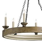 Люстра в форме кольца на 3-х черных цепях Glitter City Lights варинант исполнения - 1 | Loft Concept в Костроме