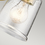 Бра с прозрачным стеклянным абажуром в форме цилиндра Kichler варинант исполнения - 8 | Loft Concept в Костроме