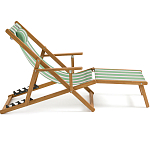 Шезлонг из акации и ткани Venezuela варинант исполнения - 6 | Loft Concept в Костроме