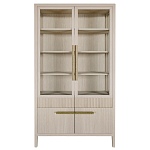 Витрина Primo со стеклянными фасадами и буфетом шпон Светлый дуб варинант исполнения - 1 | Loft Concept в Костроме