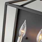 Бра в черном цвете с двумя лампами в форме свечи и стеклянными элементами Hinkley варинант исполнения - 3 | Loft Concept в Костроме