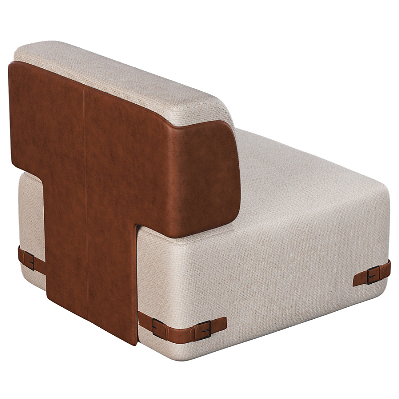 Кресло Richmond без подлокотников Молочный Коричневый в Костроме | Loft Concept 