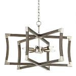 Подвесной светильник в форме фонаря серый Gray Eco Lantern варинант исполнения - 3 | Loft Concept в Костроме