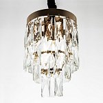 Подвесной светильник с прямоугольными хрустальными подвесками Lunet Crystal Rectangulars Pendant Light 2 варинант исполнения - 3 | Loft Concept в Костроме