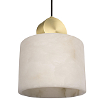 Подвесной светильник с круглым мраморным плафоном Marble square варинант исполнения - 5 | Loft Concept в Костроме