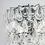 Бра с хрустальными подвесками в виде капель Antoine Crystal Drops Chrome Wall Lamp варинант исполнения - 3 | Loft Concept в Костроме