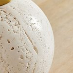 Настольная лампа на круглом основании из натурального камня Bartolomeo варинант исполнения - 1 | Loft Concept в Костроме