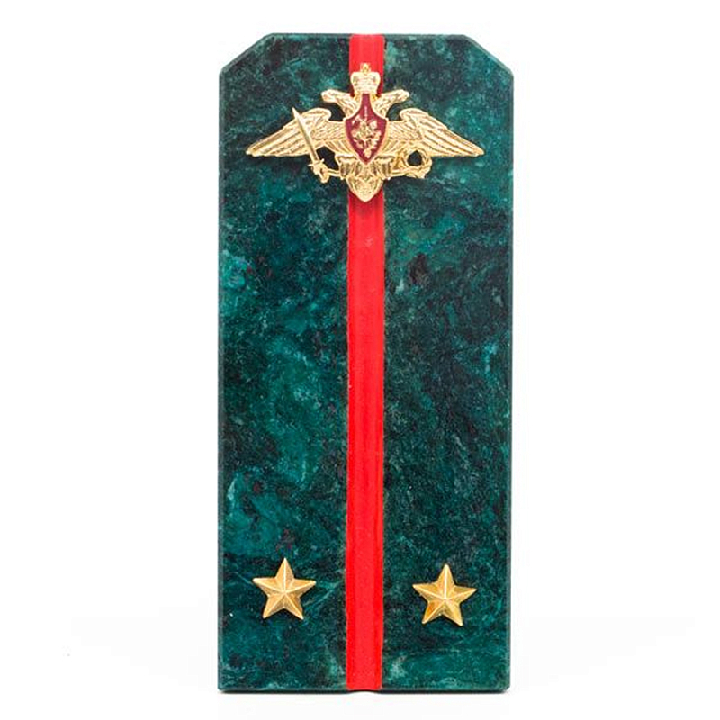 Сувенир Погон ВС из натурального камня змеевик Souvenir Epaulets Змеевик Красный Золотой Сувенир Погон ВС из натурального камня змеевик Souvenir Epaulets Змеевик Красный Золотой в Костроме | Loft Concept