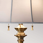 Торшер цвета латунь с белым текстильным абажуром Feiss варинант исполнения - 5 | Loft Concept в Костроме