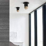 Потолочный светильник светодиодный с плафоном из натурального камня Purgatory варинант исполнения - 2 | Loft Concept в Костроме